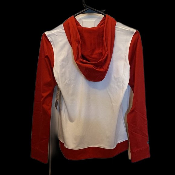 ASICS Lani Jacket Red / White Junior Size Medium - Picture 2 of 4